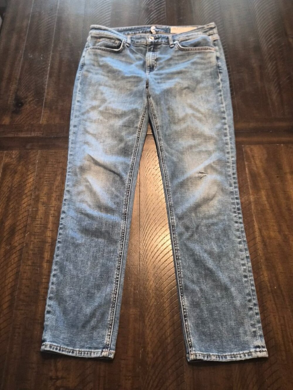 Rag & Bone Womens DRE Low rise Jeans Slim Boyfriend Size 28 Blue Stretch H081